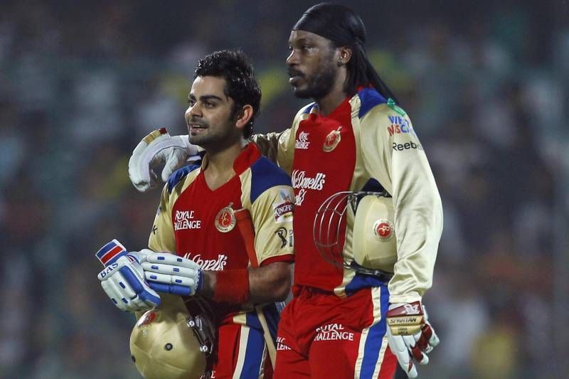 Virat Kohli and Chris Gayle