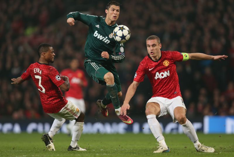 Cristiano Ronaldo helped Real Madrid to beat his old club Manchester United in the 2012-13 Champions League