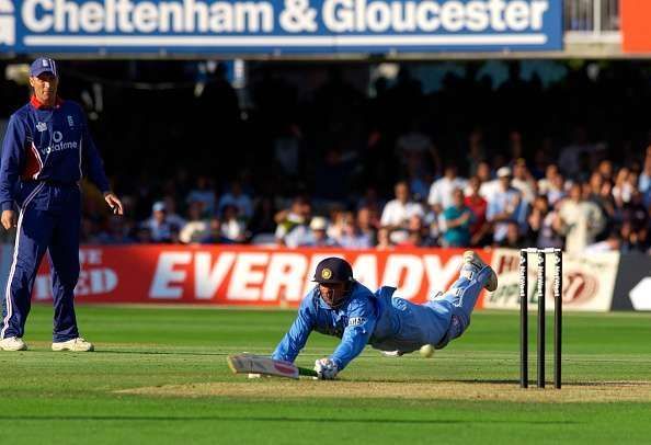 A match winning dive that sealed the game for India in the Natwest final