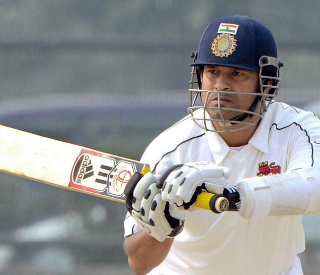 Sachin Tendulkar hit a 100 in the first innings