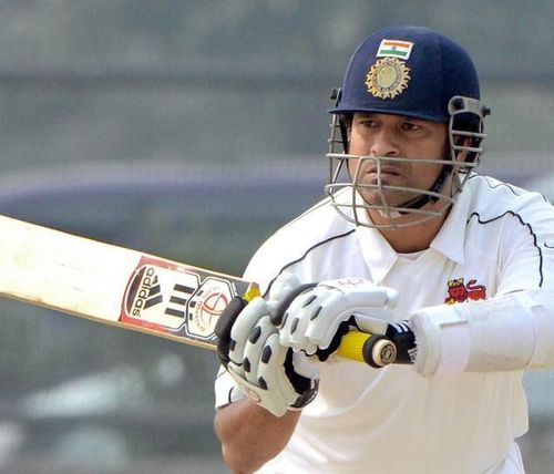 Sachin Tendulkar hit a 100 in the first innings