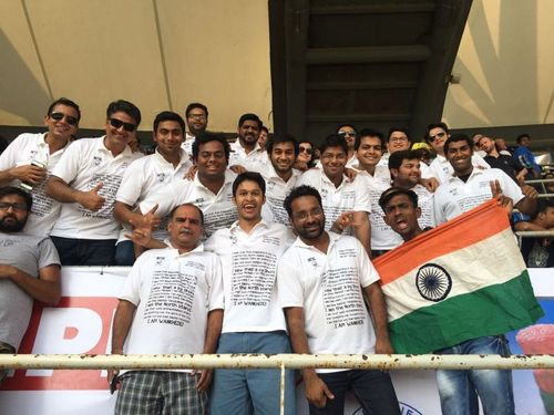 The North Stand Gang during a match