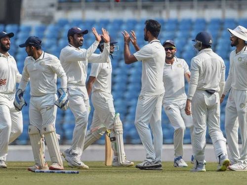 Saurashtra celebrate their maiden Ranji Trophy title in 2019-20