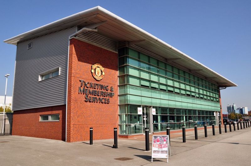 The ticket counter at Old Trafford