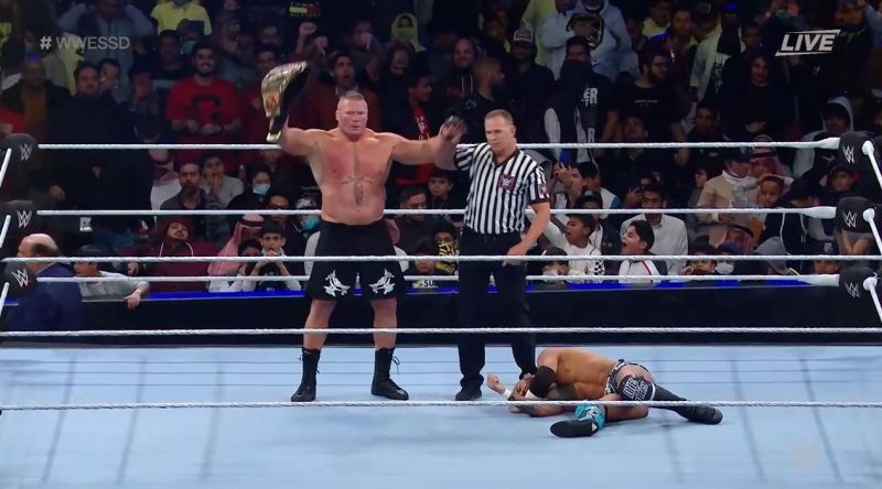 Brock Lesnar destroyed Ricochet at Super ShowDown