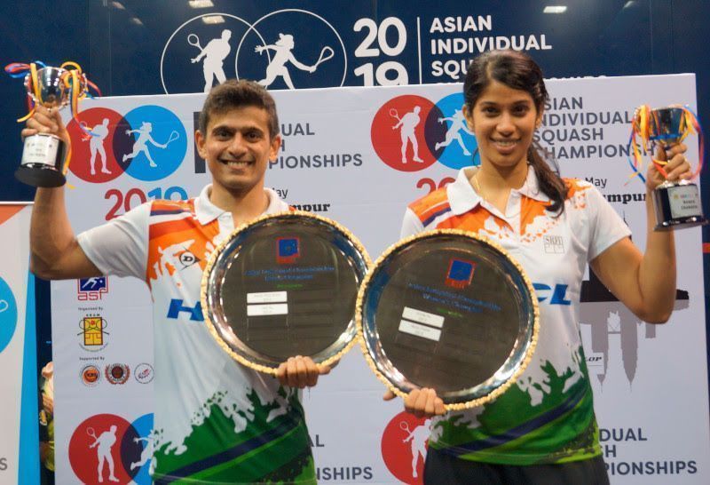 Saurav Ghosal and Joshna Chinappa - India's premier squash stars