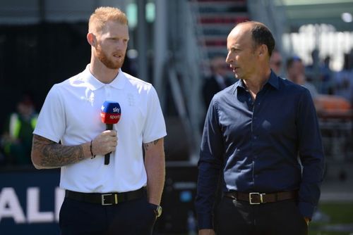 Nasser Hussain (right) has provided his two cents on cricket after coronavirus