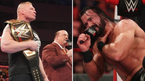 Brock Lesnar is set to face Drew McIntyre at WrestleMania 36