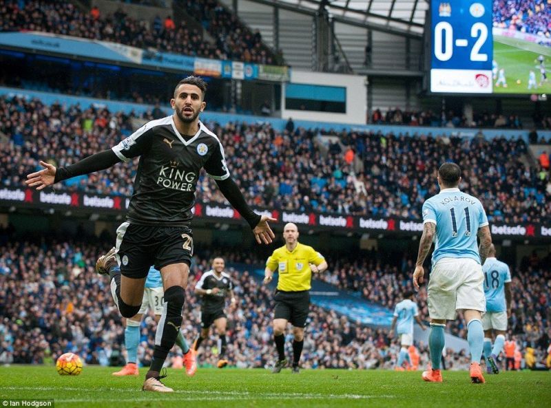 Riyad Mahrez was absolutely on top of his form against Manchester City