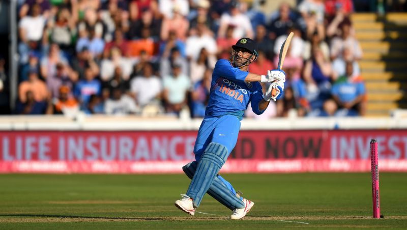 MS Dhoni during ICC 2019 World Cup in England and Wales