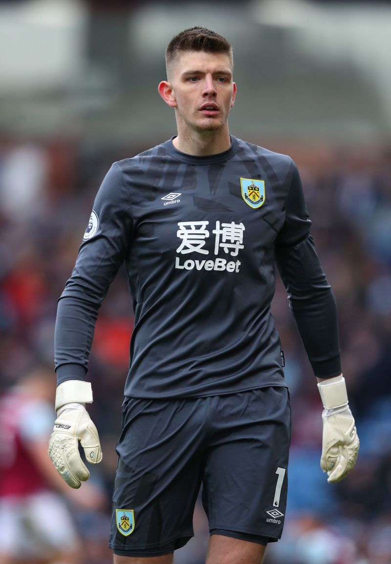 Burnley FC&#039;s Nick Pope in action against Bournemouth
