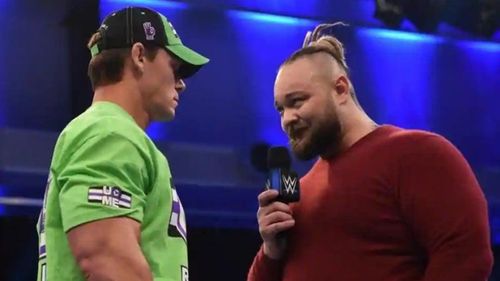 John Cena and Bray Wyatt confronted each other in front of an empty audience!