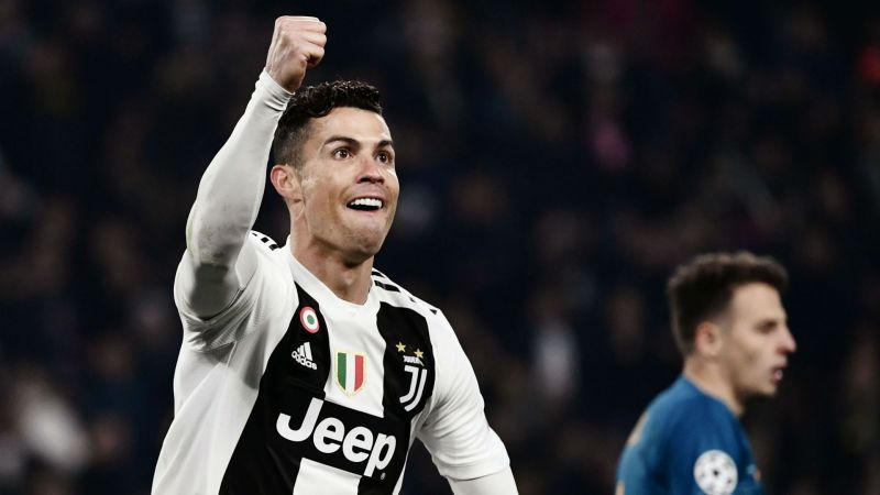 Ronaldo exults after scoring against Atletico