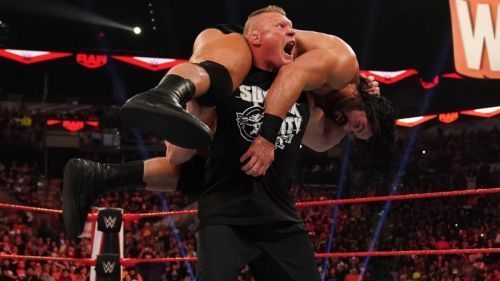 Brock Lesnar attacked Drew McIntyre a few weeks ago on RAW