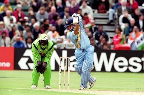 Sachin Tendulkar in action against Kenya