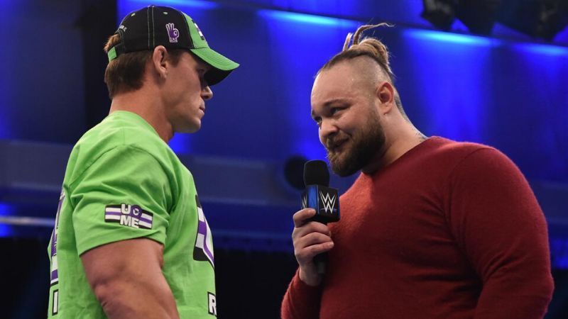John Cena went face-to-face with Bray Wyatt on SmackDown