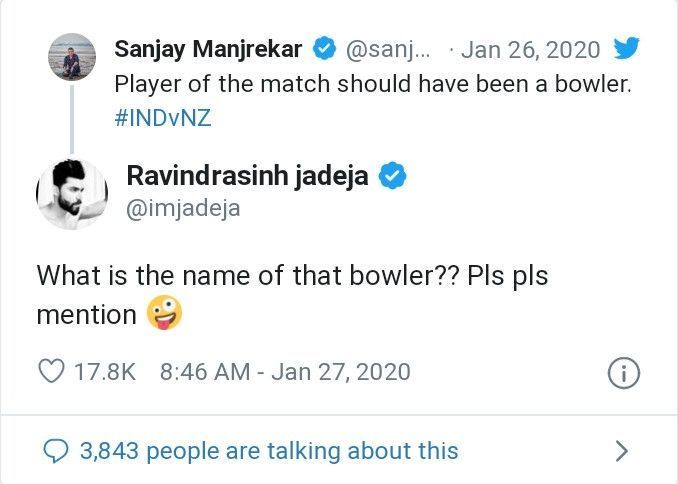 Six months later, Jadeja still didn't cease