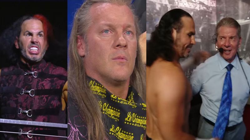 Matt Hardy, Chris Jericho, and Vince McMahon