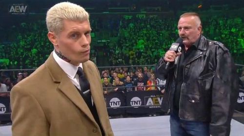 Jake 'The Snake' Roberts made a surprising appearance and cut a promo on Cody Rhodes!