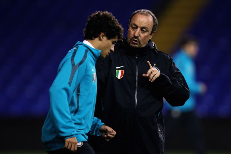 Philippe Coutinho and Rafa Benitez