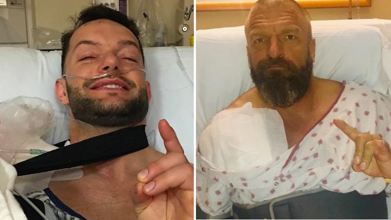 Triple H and Finn Balor recovered in a few months after getting injured in the ring