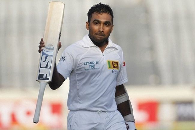 Mahela Jayawardene is one of only 2 players to be dismissed 'retired out' in tests.