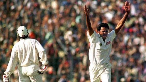 Javagal Srinath against Pakistan in Asian Test Championship