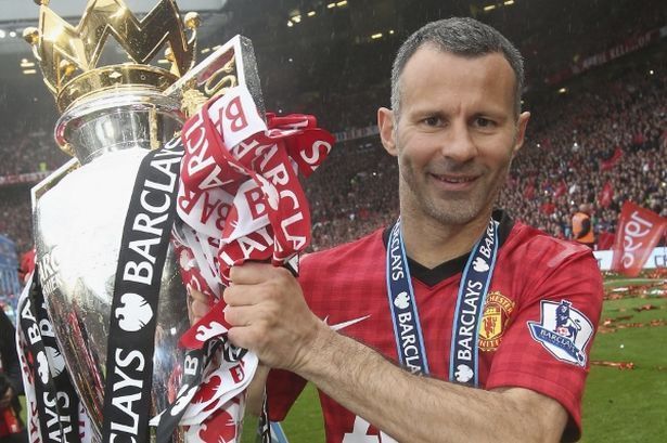 Ryan Giggs with the Premier League trophy