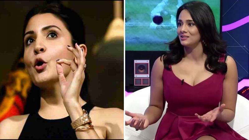 Anushka Sharma (L) and Mayanti Langer