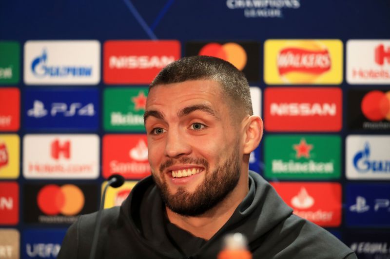 Mateo Kovacic addresses the media before a Champions League tie