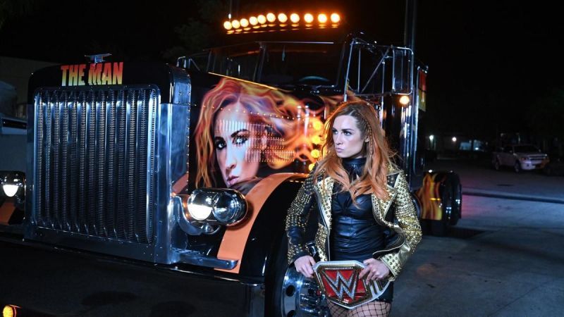 Becky Lynch entered the WWWE Performance Center in style