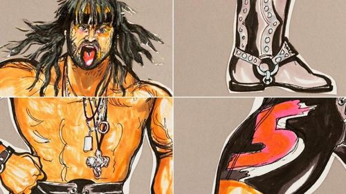 We've unearthed some great photos from WWE's drawing board