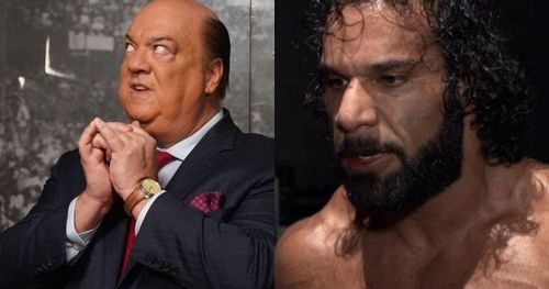 Paul Heyman and Jinder Mahal.