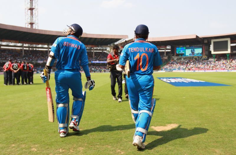 Tendulkar and Virender Sehwag formed a scintillating opening pair in ODIs for India.