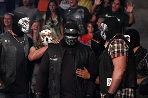 Luke Gallows (far left) with the Aces & Eights