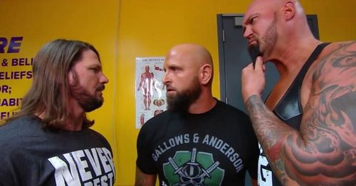 AJ Styles, Karl Anderson, and Luke Gallows.