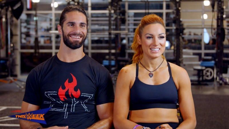 Seth Rollins and Becky Lynch