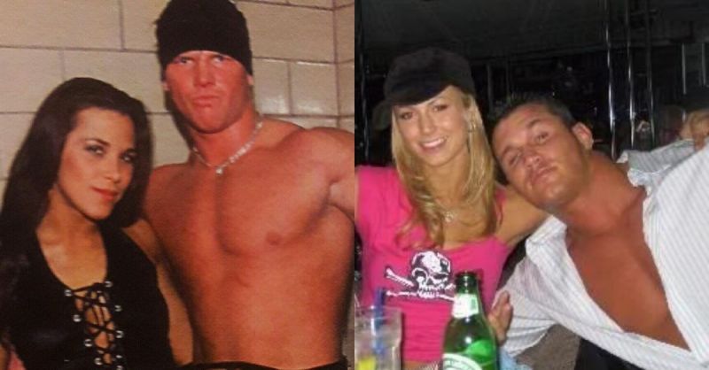 AJ Styles &amp; Mickie James/ Stacey Keibler &amp; Randy Orton.