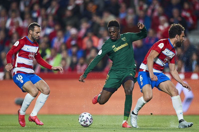 Inaki Williams during a Copa del Rey Semifinal against Granada