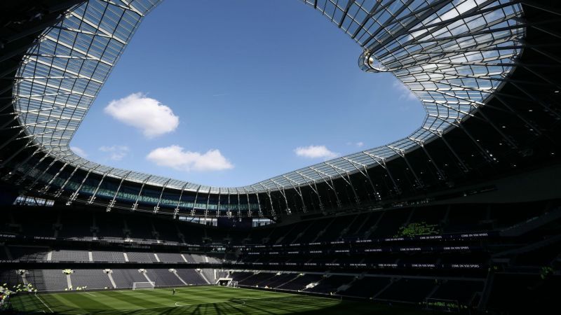 The Tottenham Hotspur Stadium is the first Premier League stadium to be repurposed for COVID-19 testing