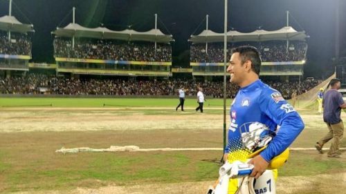 MS Dhoni in training for CSK