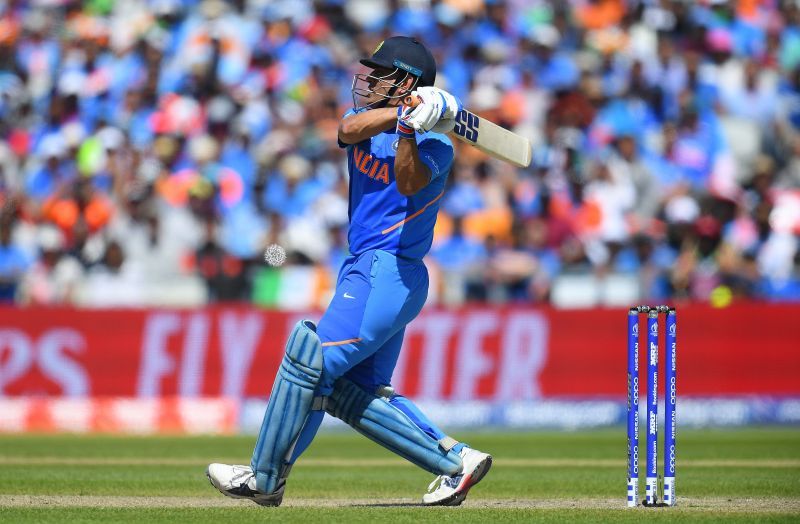MS Dhoni in action against the West-Indies in 2019