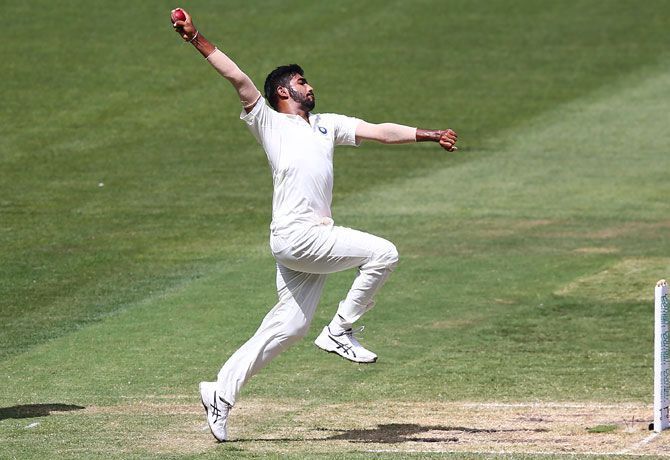 Jasprit Bumrah in action