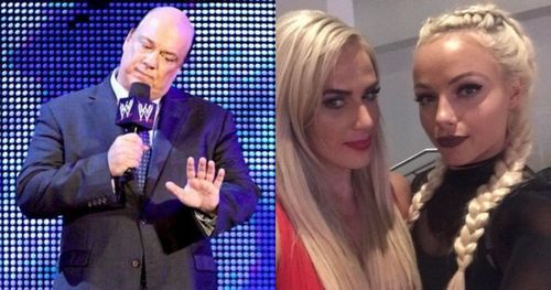 Paul Heyman, Lana, and Liv Morgan