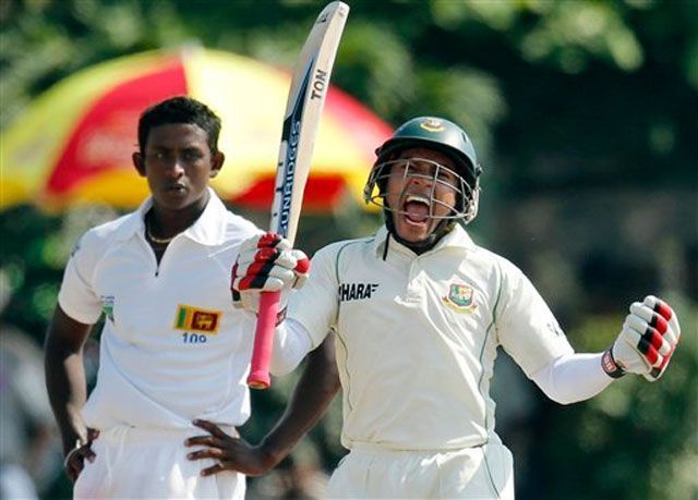 Mushfiqur Rahim celebrates his double century