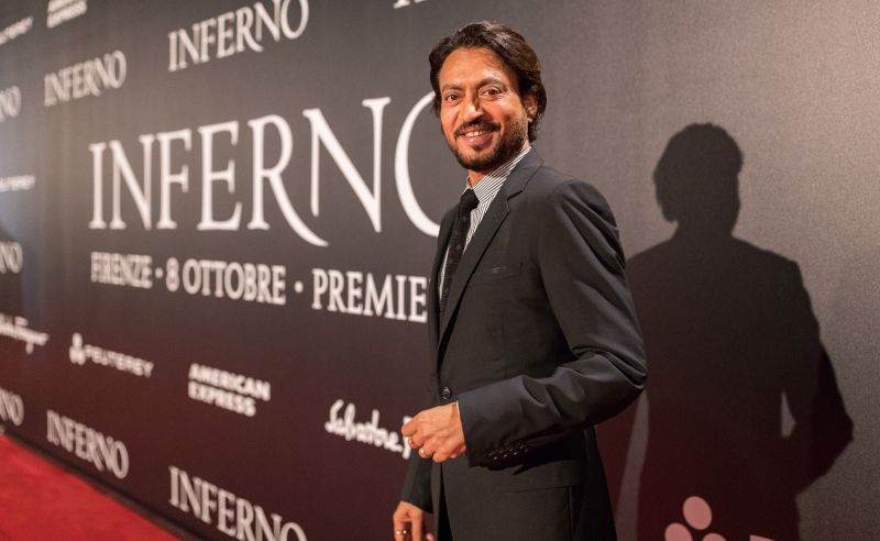 Actor Irrfan Khan at the World Premiere Red Carpet of INFERNO