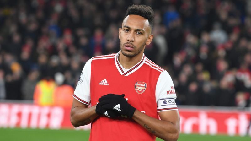 Aubameyang was bestowed with the captain's armband in November