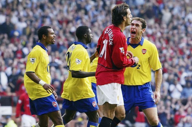 An ugly incident between Ruud Van Nistelrooy and Arsenal players triggered a brawl in 2003
