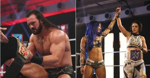 Drew McIntyre; Sasha Banks and Bayley