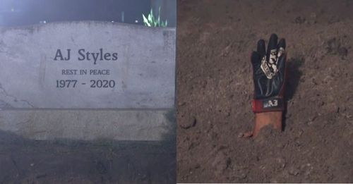 AJ styles got buried alive in the Boneyard Match.